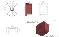 GUVENLİK KAMERASI TABANLIK BEYAZ   TRK-100